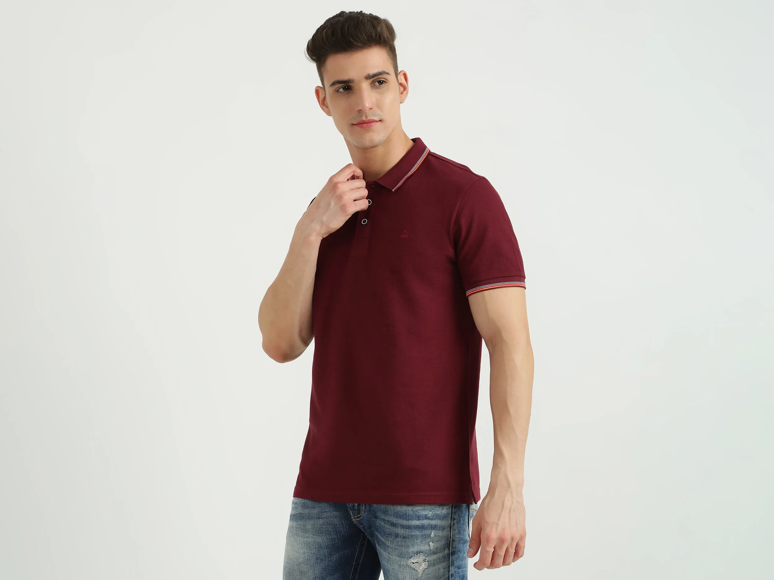 Mens Short Sleeve Solid Polo