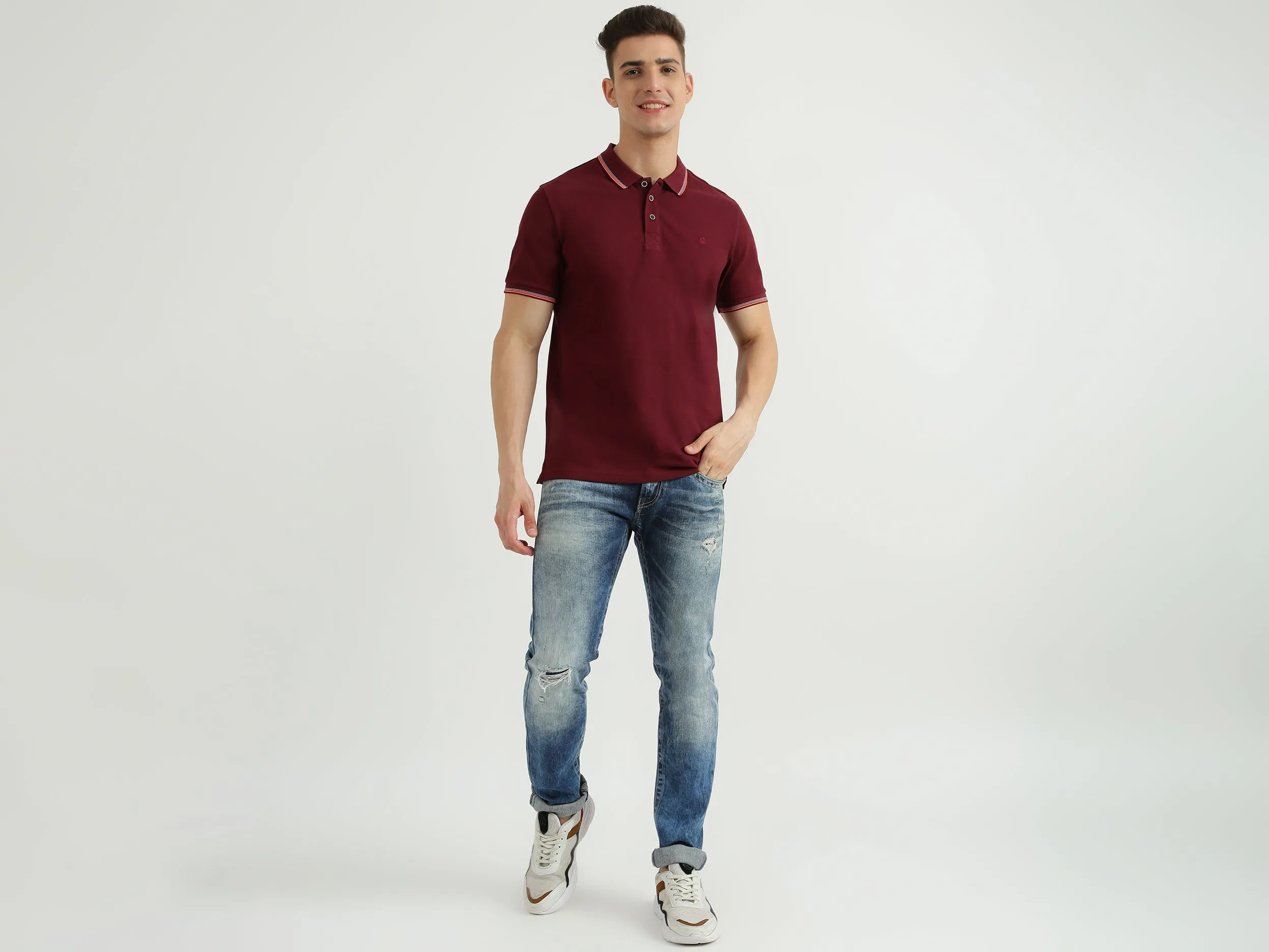 Mens Short Sleeve Solid Polo