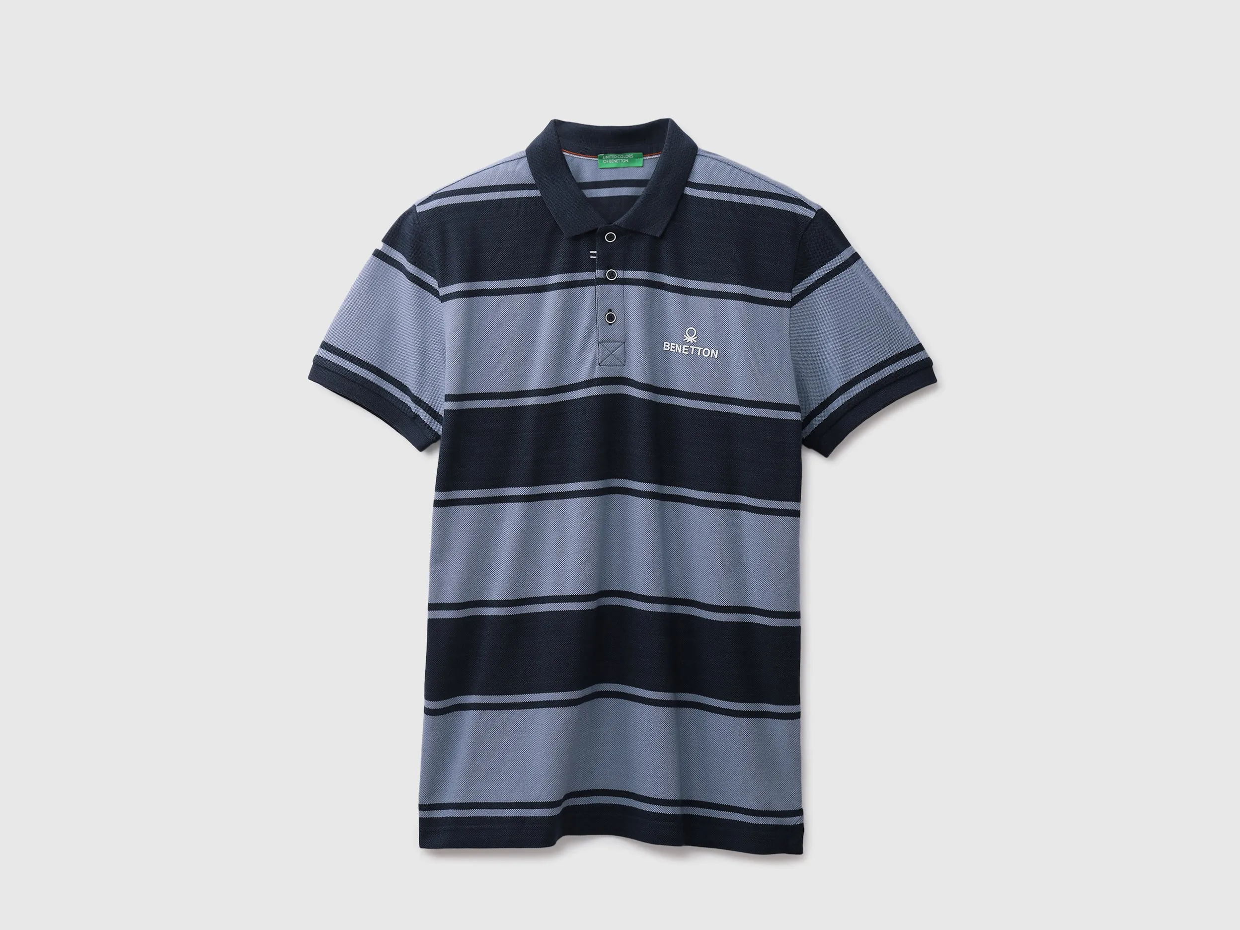 Mens Short Sleeve Stripe Polo T-Shirt