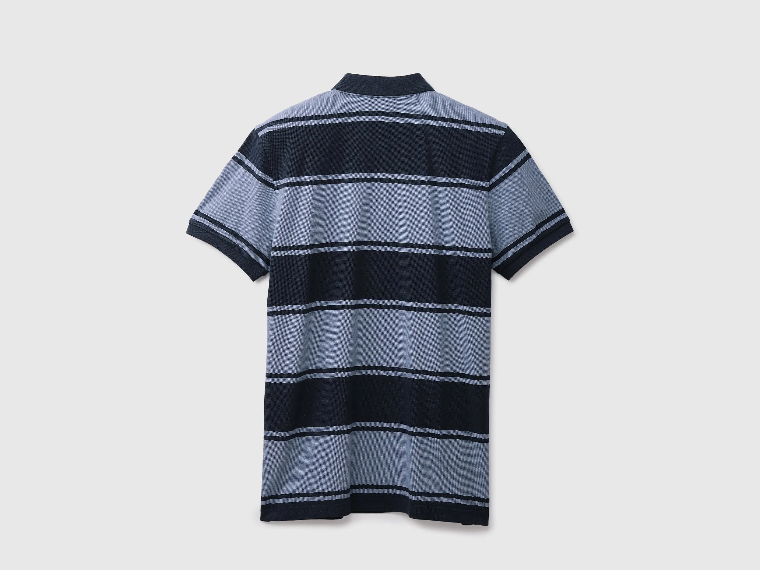 Mens Short Sleeve Stripe Polo T-Shirt