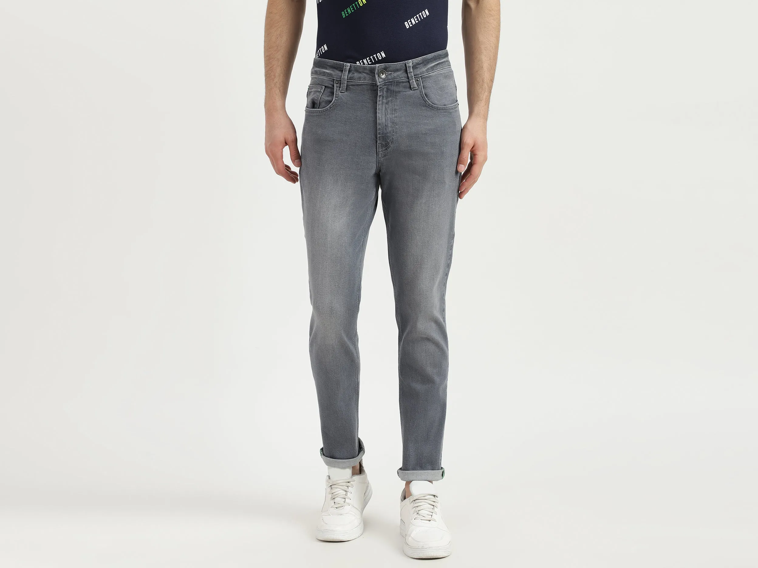 Mens Slim Straight Jeans