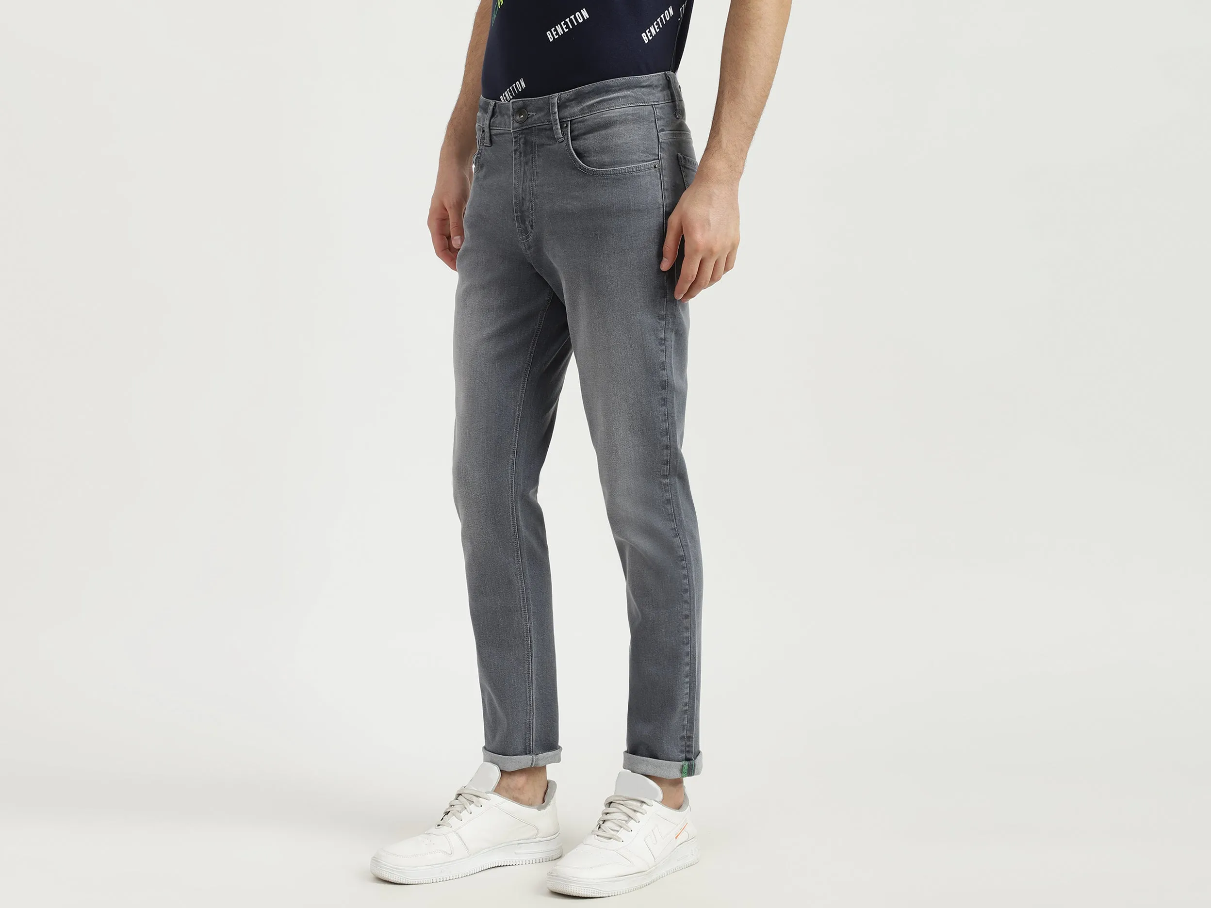 Mens Slim Straight Jeans
