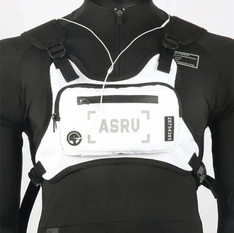 Men's Sport Chest Rig Vest - Running Bag, Gym Training Waist Pack, Hip Hop Streetwear Tactical Phone Holder, Fitness Accessories Bag