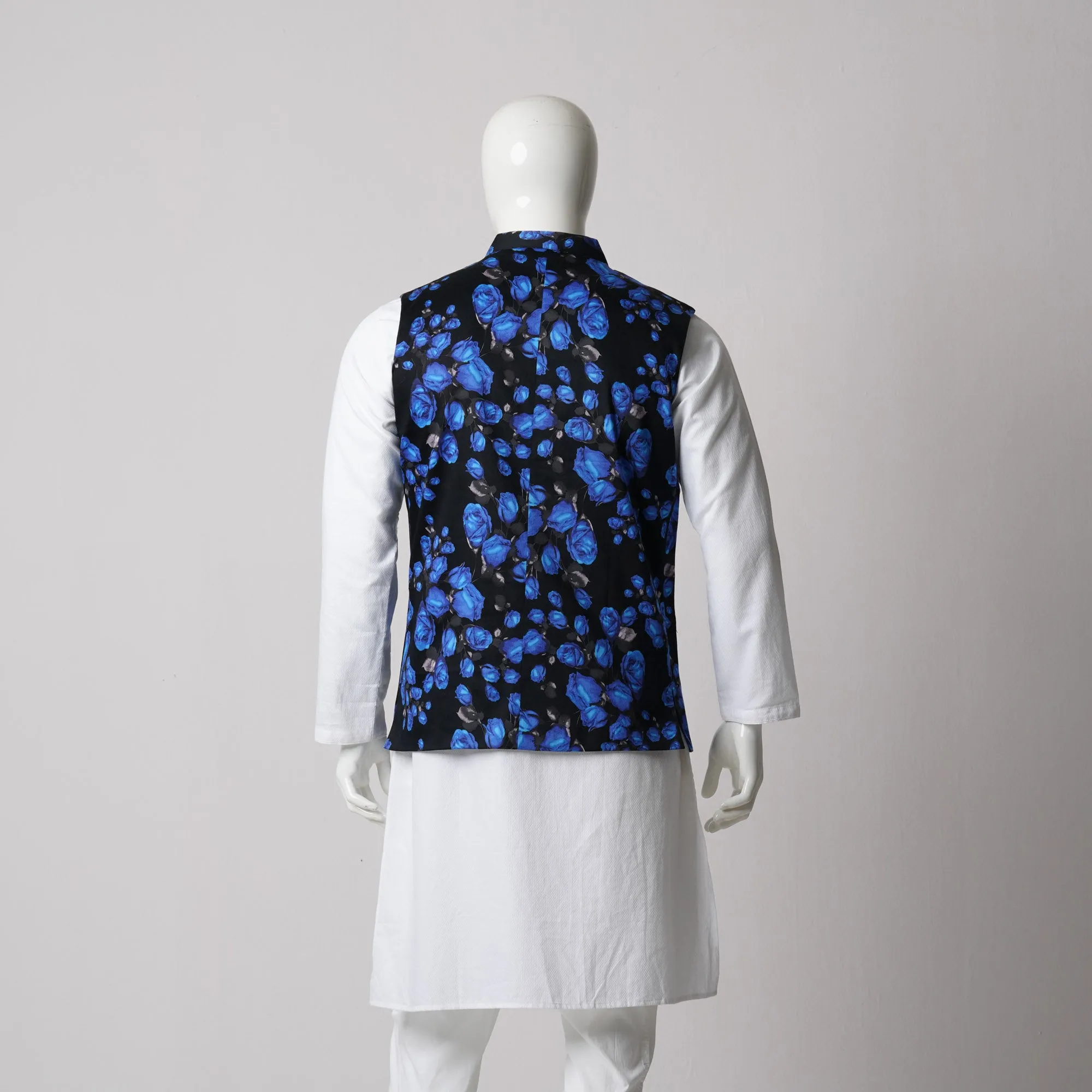 Mens Vest-Black Blue
