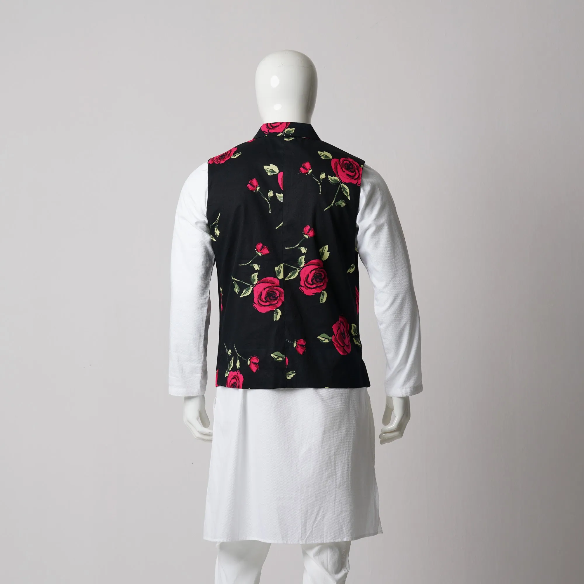 Mens Vest-Black Pink