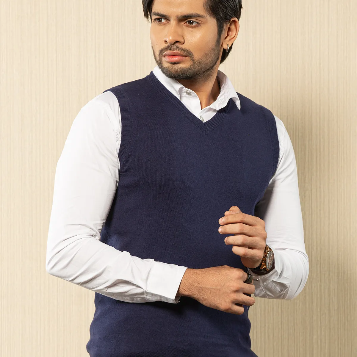 Mens Winter Vest- Navy