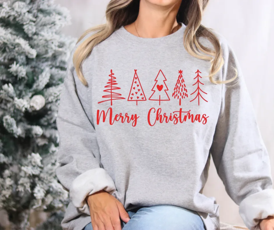 Merry Christmas Tree Sweatshirt