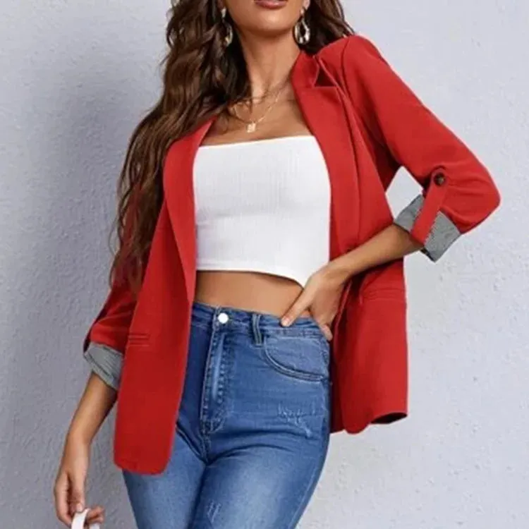 Mia - pinkfarbener casual blazer