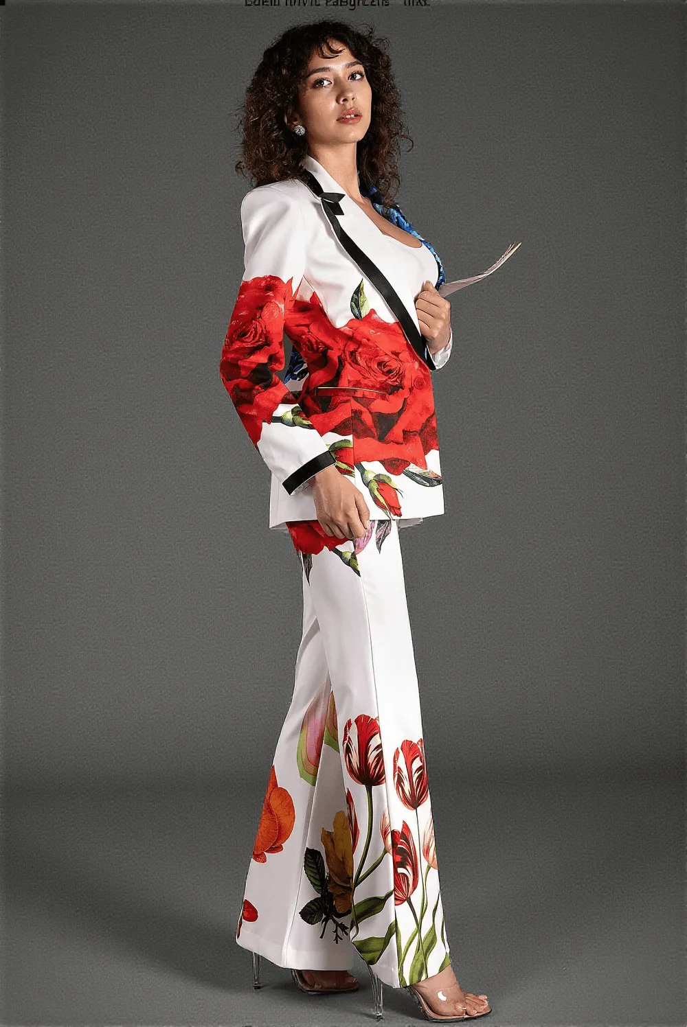 Mikeas Floral Printed Blazer Set