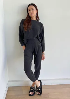 Milk Boutique Cashmere Jogger Set (Dark Grey)