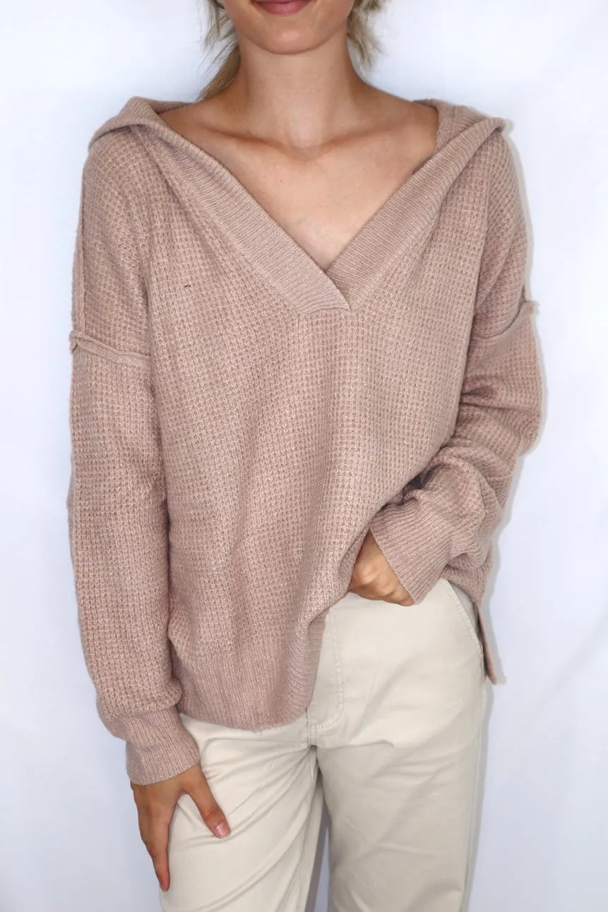 Millie Hoodie Sweater Light Mocha