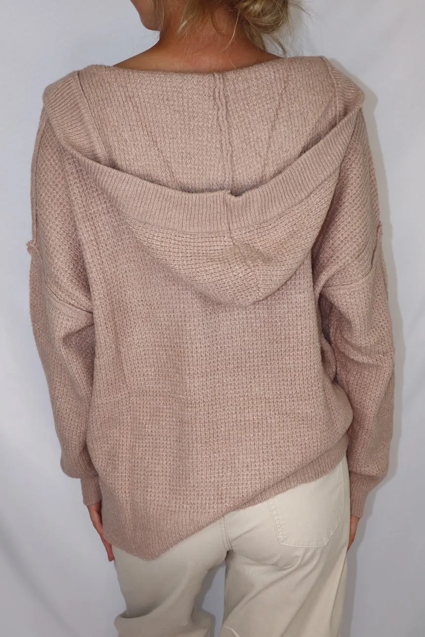 Millie Hoodie Sweater Light Mocha