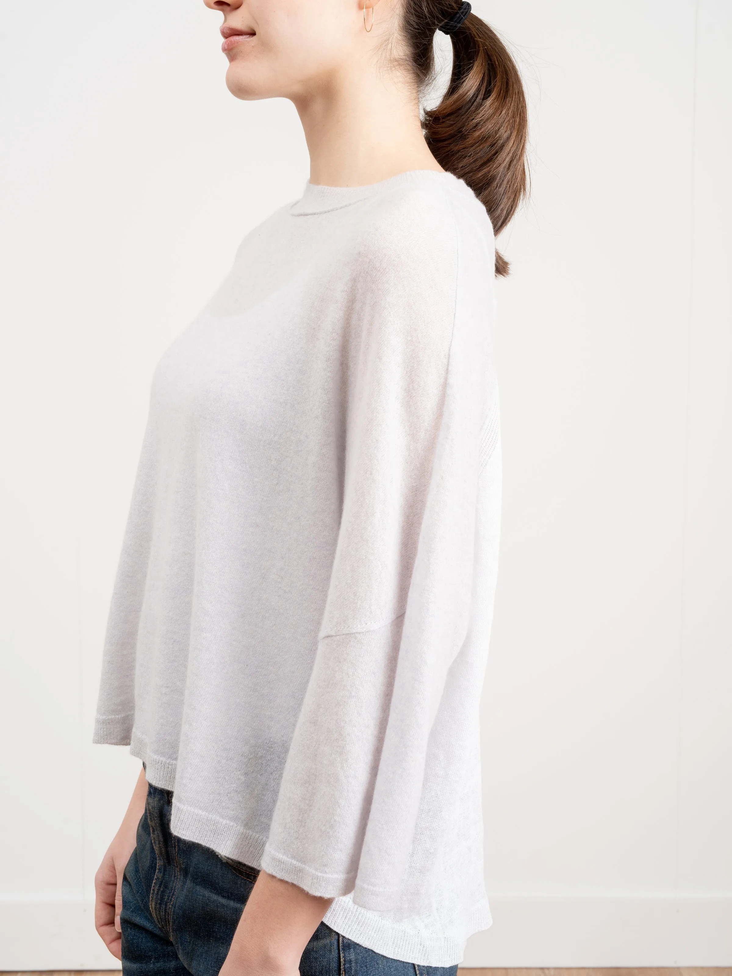 mixed crewneck pullover