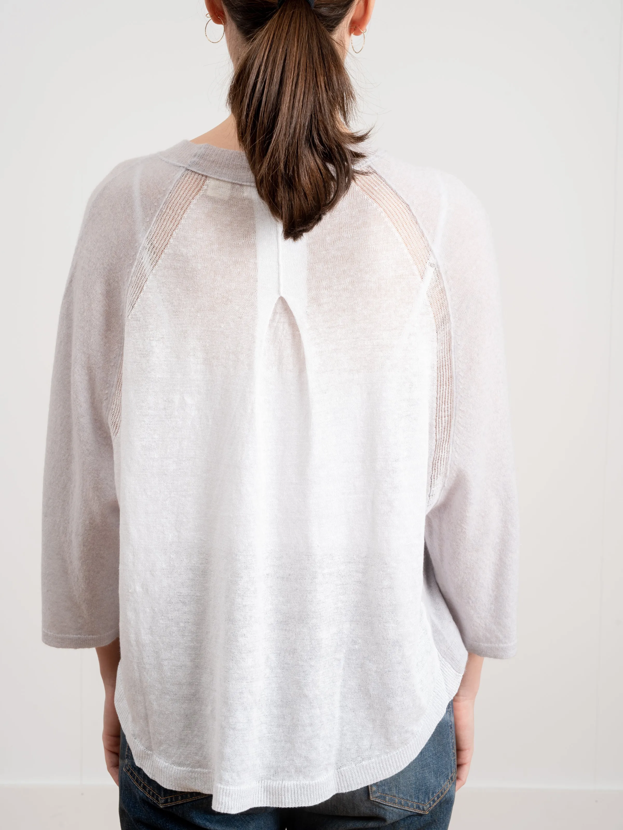 mixed crewneck pullover