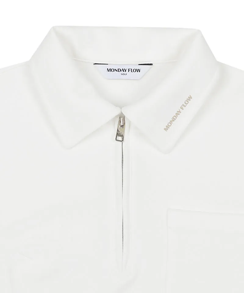 Monday Flow Essential Half Sleeve Top - White