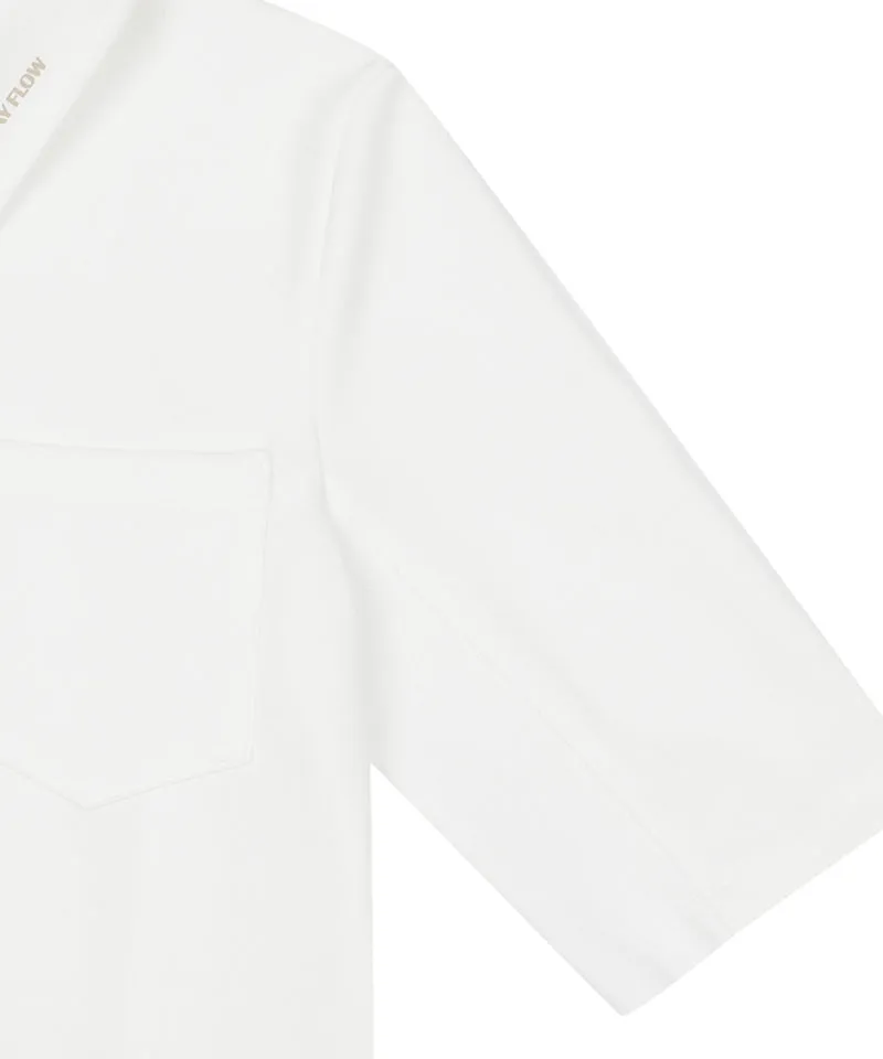 Monday Flow Essential Half Sleeve Top - White