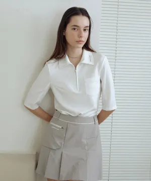 Monday Flow Essential Half Sleeve Top - White