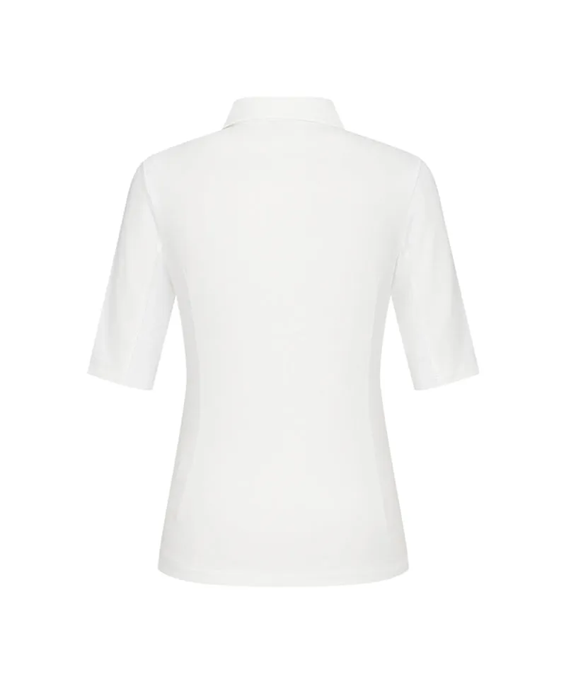 Monday Flow Essential Half Sleeve Top - White