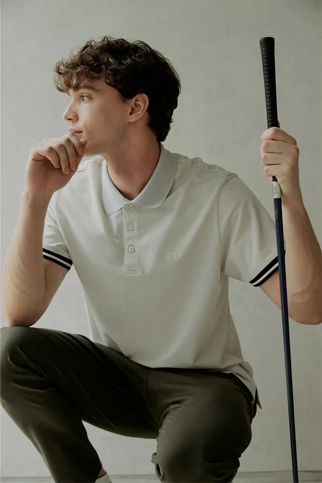 Monday Flow Men's Pique Top - Oatmeal