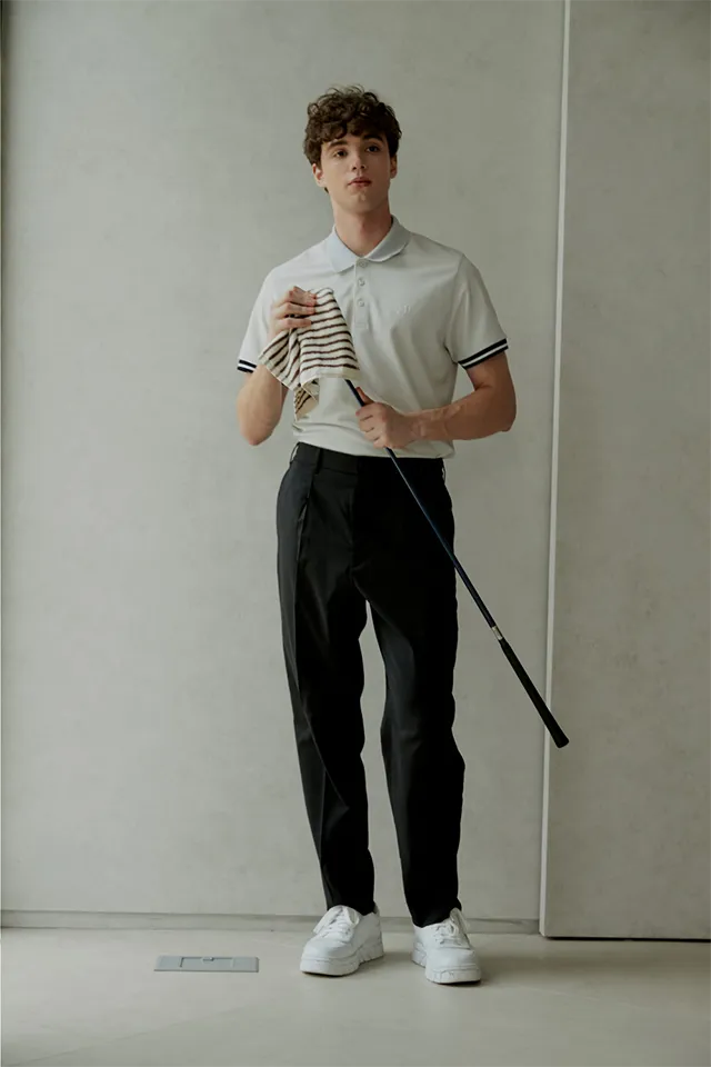 Monday Flow Men's Pique Top - Oatmeal