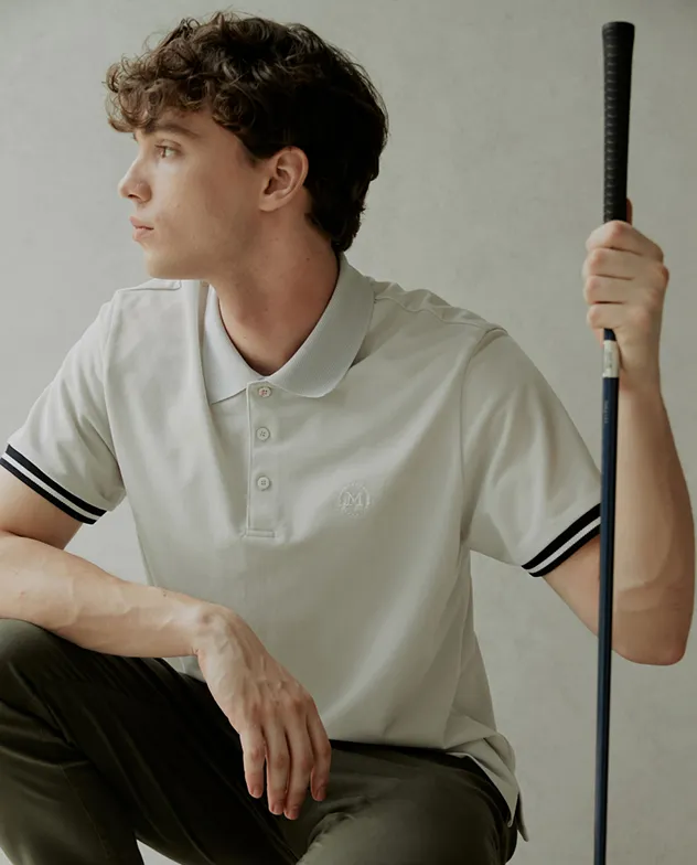 Monday Flow Men's Pique Top - Oatmeal