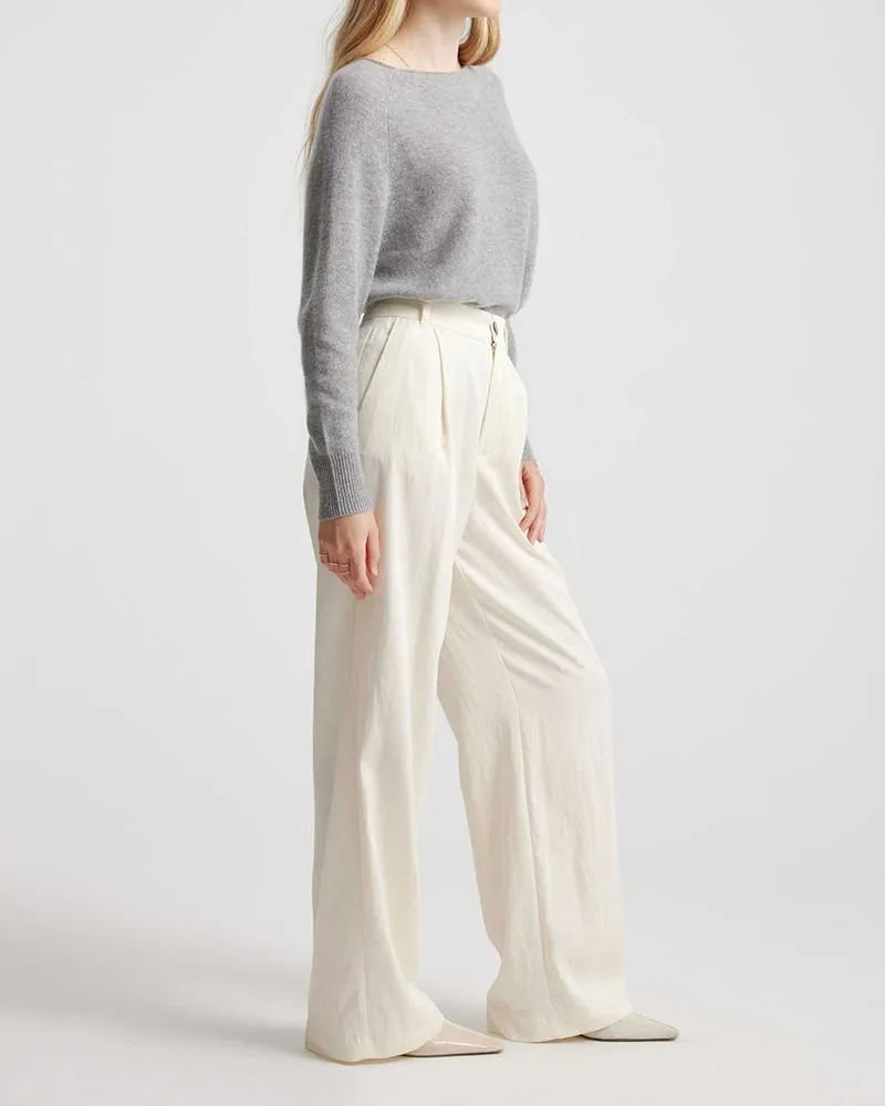 Mongolian Cashmere Soft Boatneck Sweater