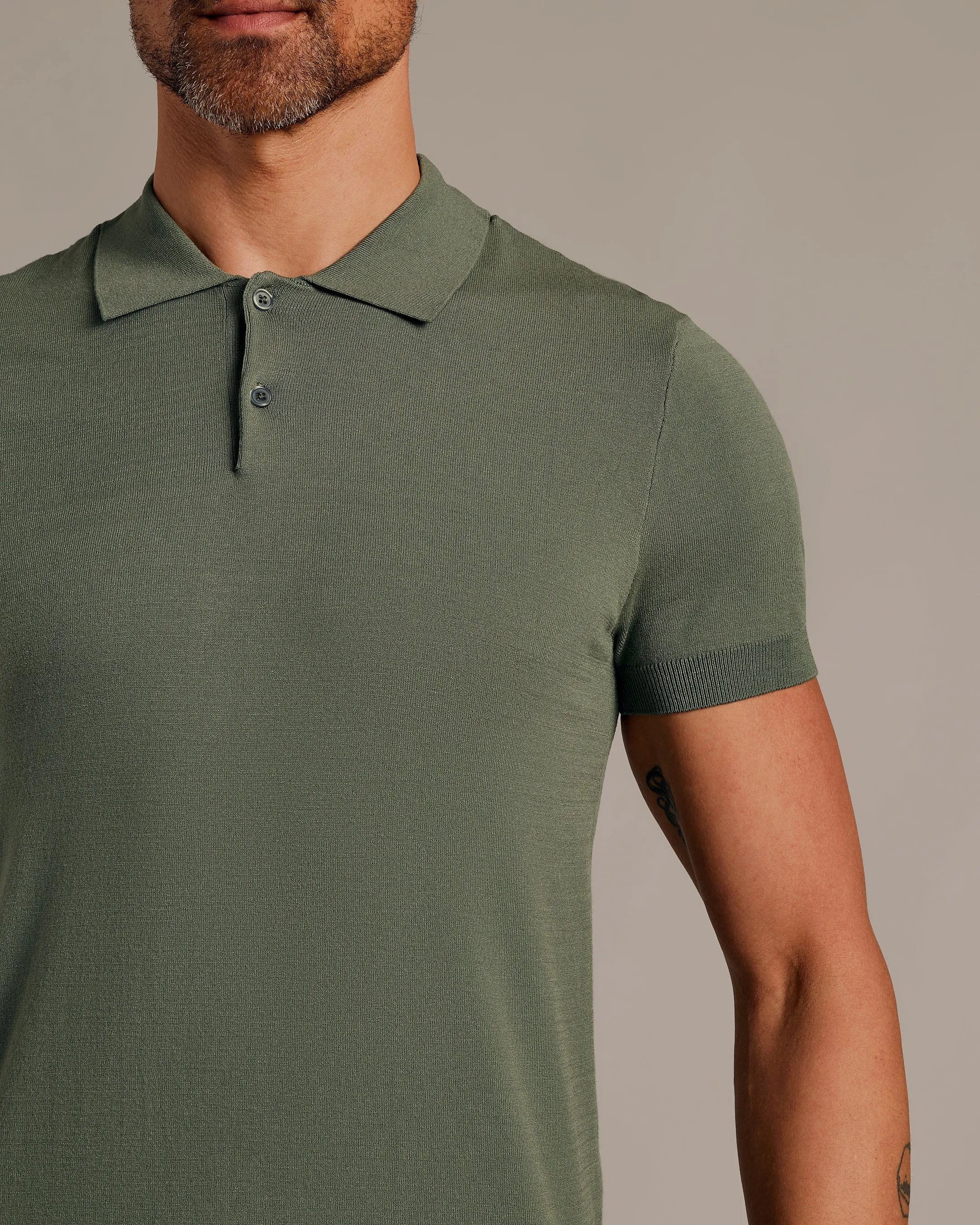 Moss Short Sleeve Sweater Polo 2.0