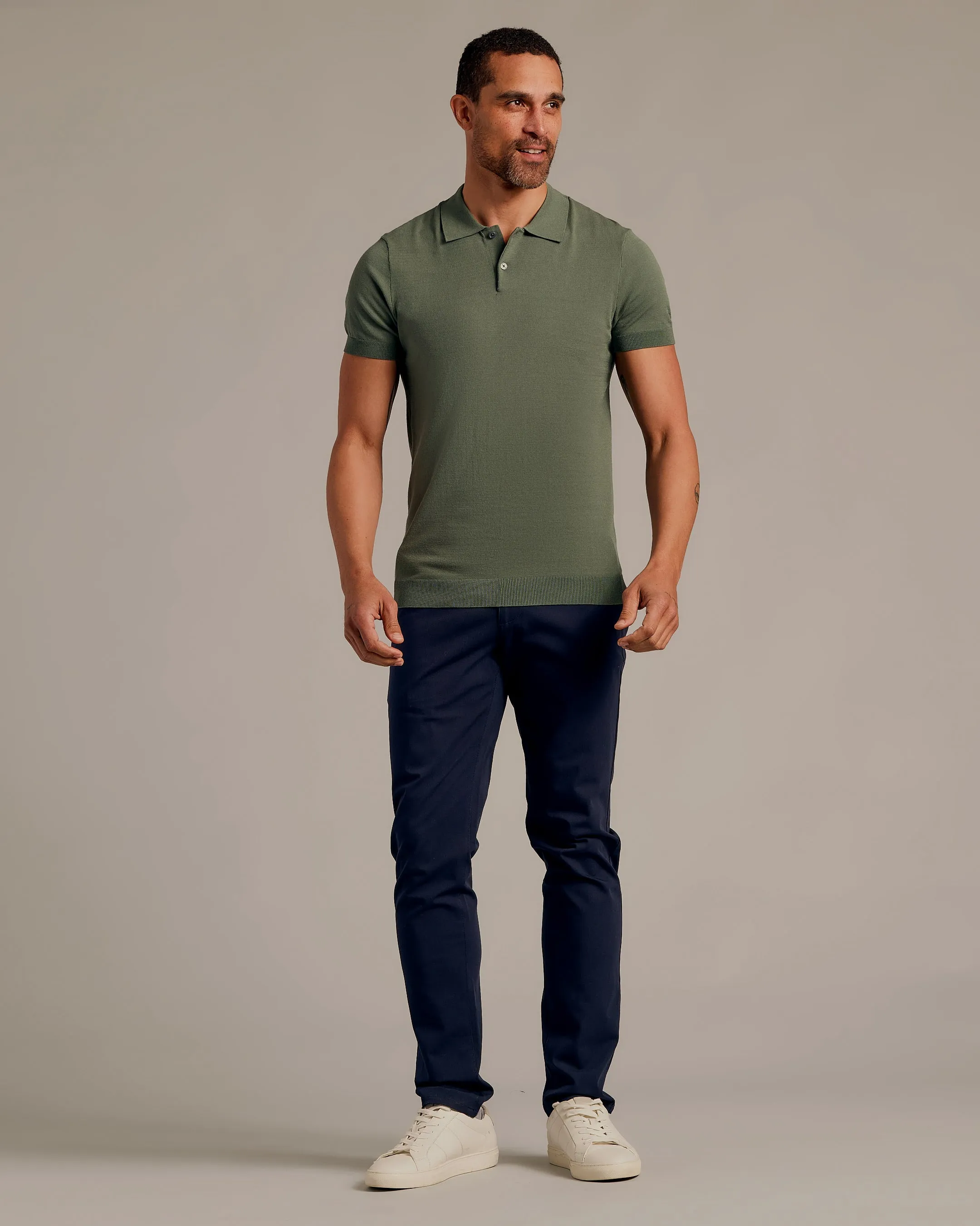 Moss Short Sleeve Sweater Polo 2.0