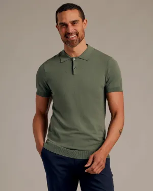 Moss Short Sleeve Sweater Polo 2.0