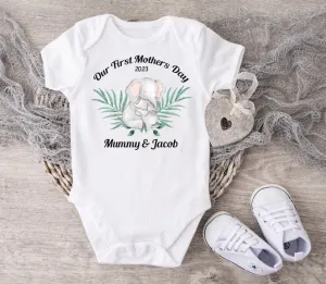 Mothers Day Elephants Vest Or Sleepsuit