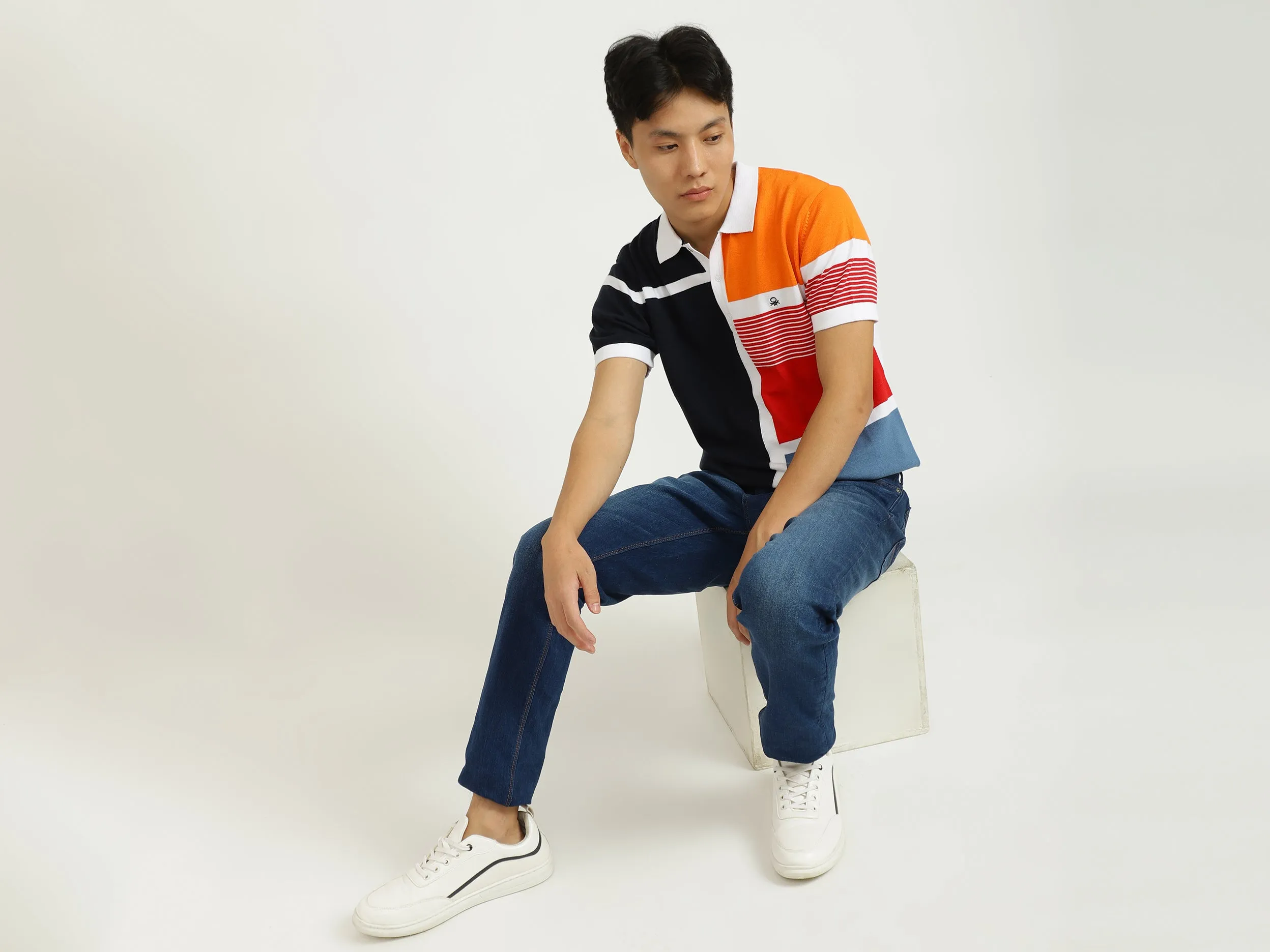 Multi-Colored Polo T-Shirt