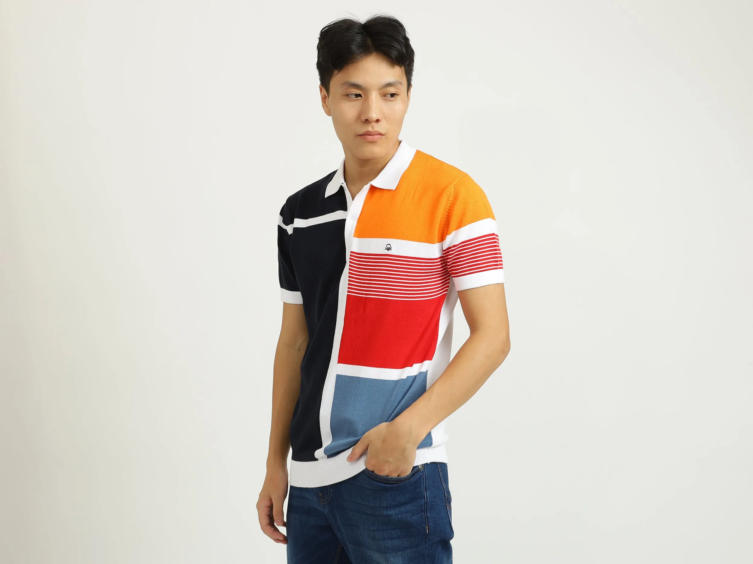 Multi-Colored Polo T-Shirt