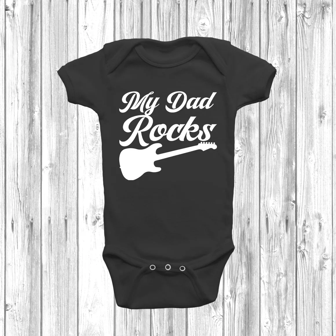 My Dad Rocks Baby Grow