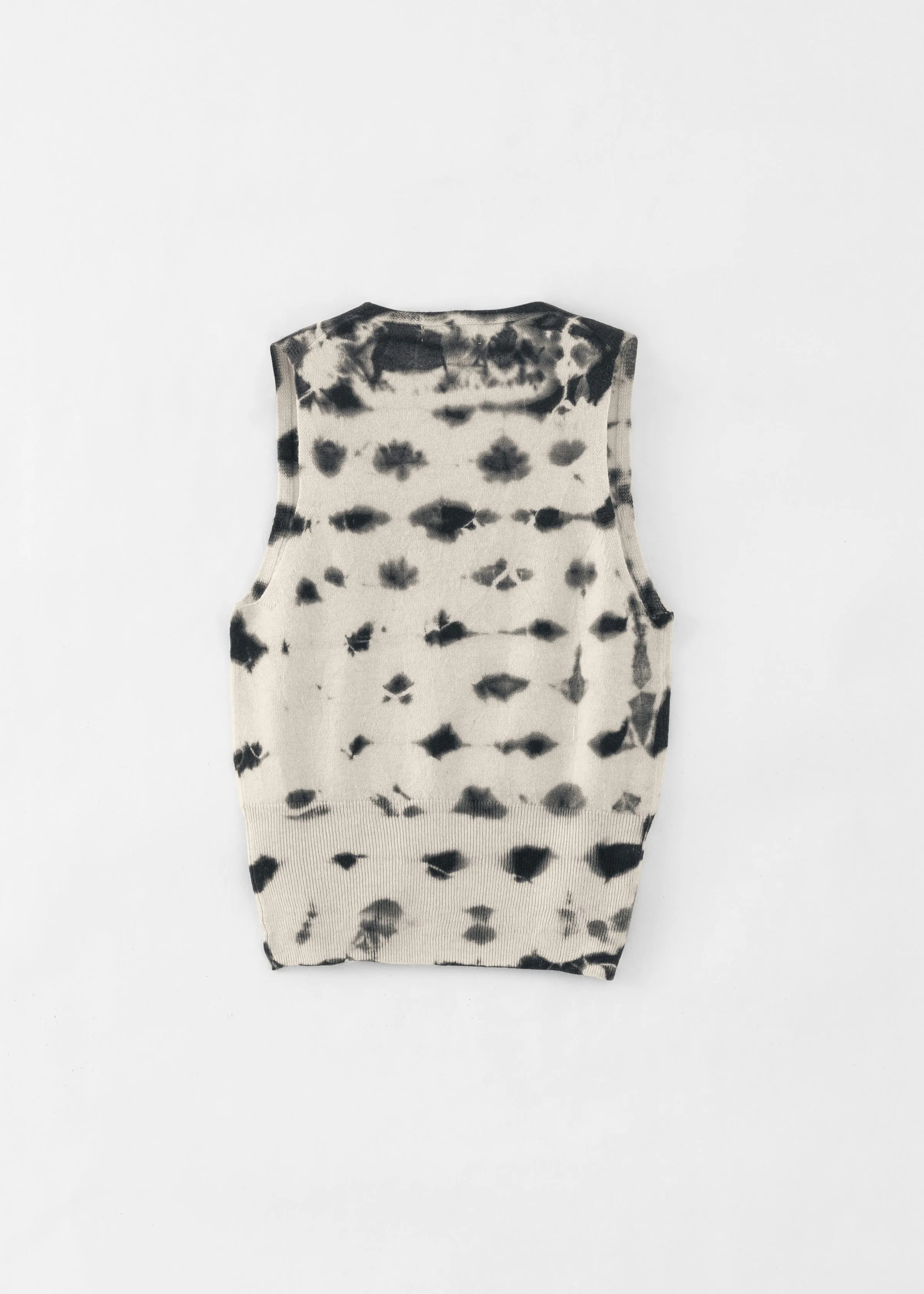 N.35 Tie Dye Low V Tank | Cashmere