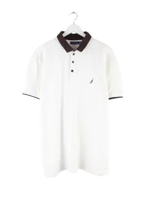 Nautica Basic Polo Weiß XXL