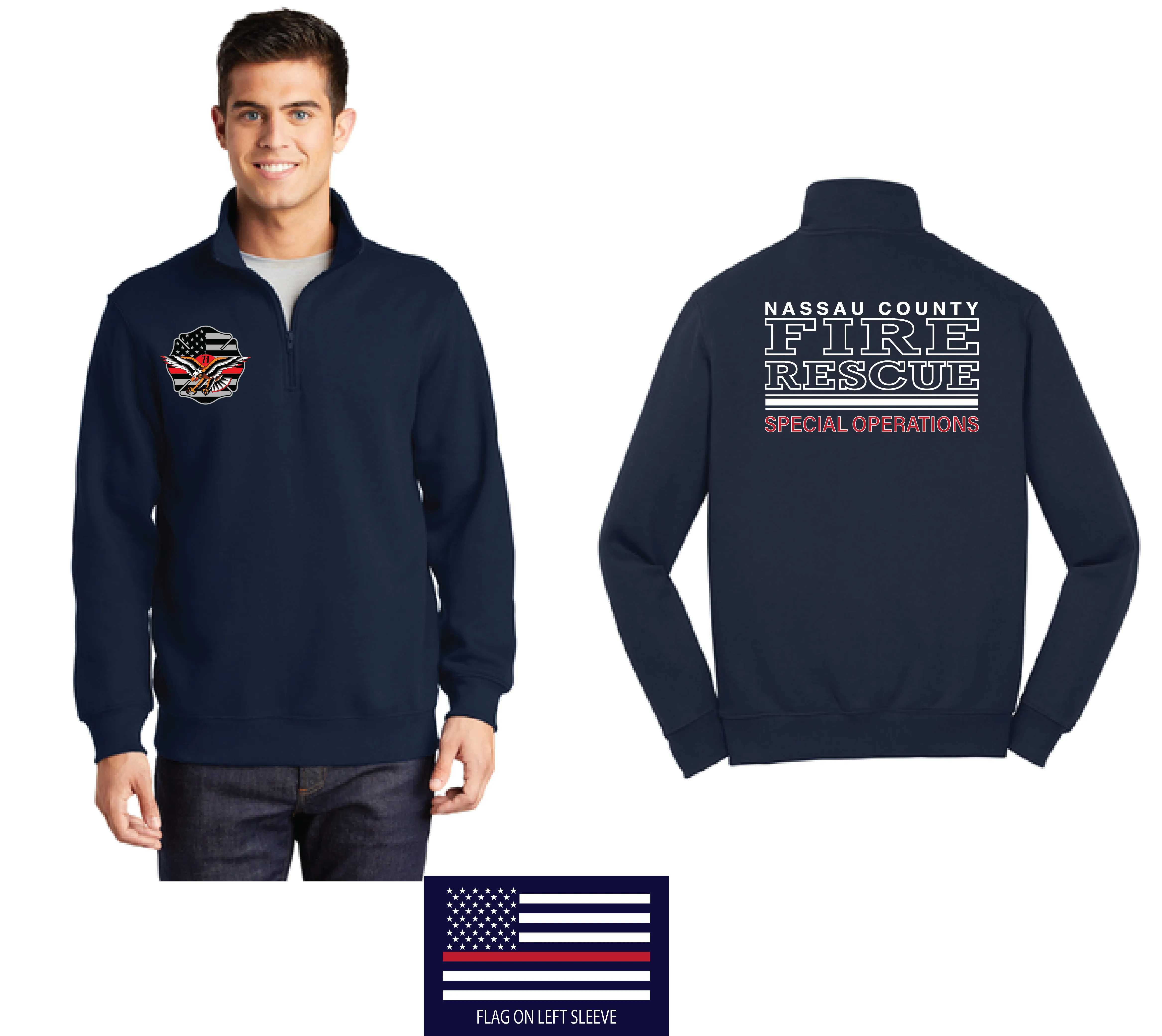 NCFR Station 71 Quarter Zip Sweatshirt
