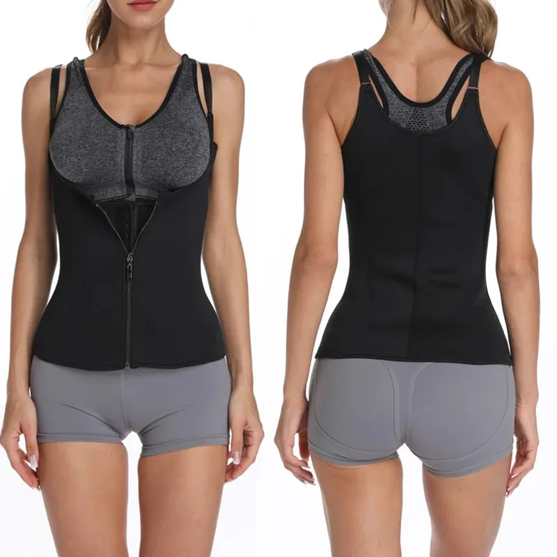Neoprene Sauna Sweat Vest Waist Trainer Slimming Trimmer Corset
