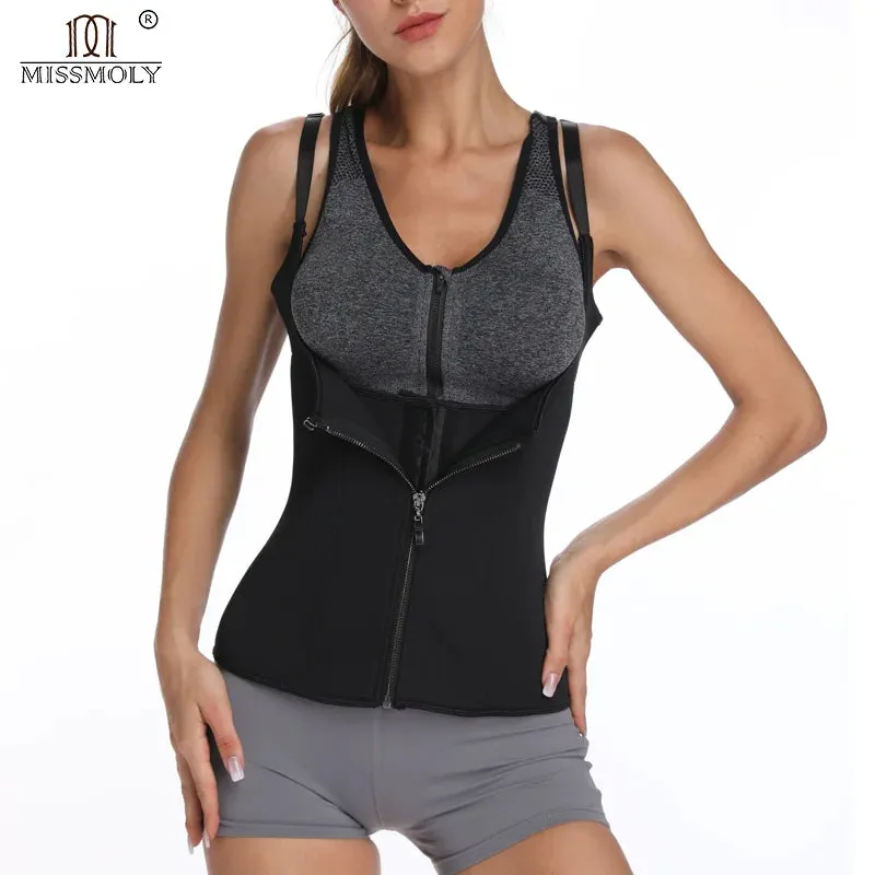 Neoprene Sauna Sweat Vest Waist Trainer Slimming Trimmer Corset