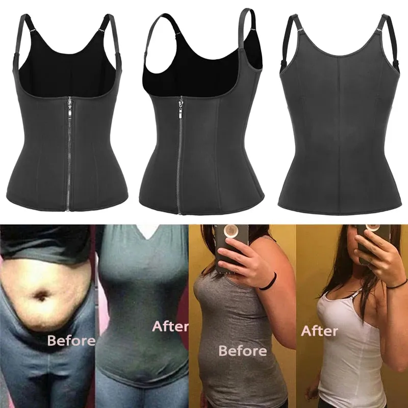 Neoprene Sauna Sweat Vest Waist Trainer Slimming Trimmer Corset