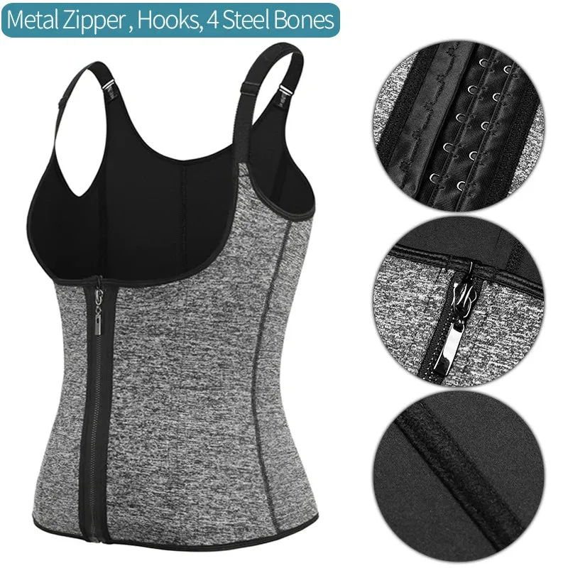 Neoprene Sauna Sweat Vest Waist Trainer Slimming Trimmer Corset