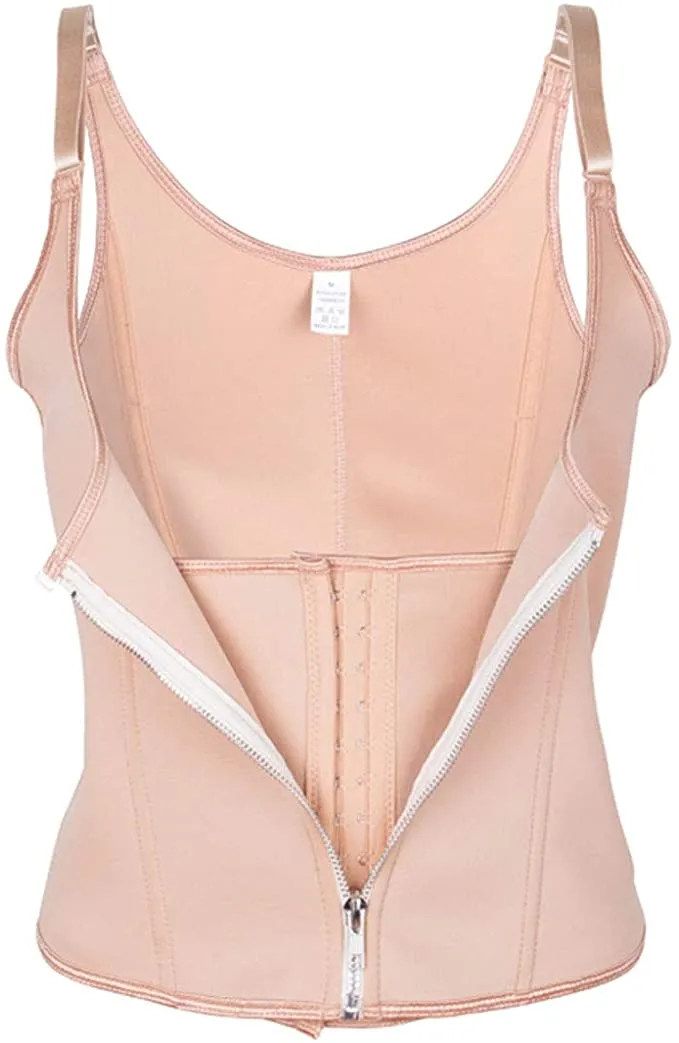 New in package! Ursexyly Waist Trainer Corset Tummy Control Shapewear Vest Adjustable Straps Body Slimmer in Beige, Sz L