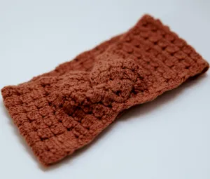 New In Rigola Girls Terracotta Knitted Headband