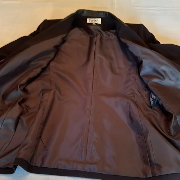 New - Kasper A.S.L. Stunning Dark Brown Blazer - 10 Petite