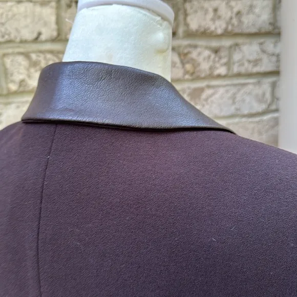 New - Kasper A.S.L. Stunning Dark Brown Blazer - 10 Petite