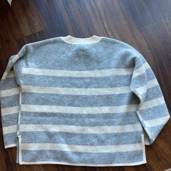 New Magaschoni 100% Cashmere Striped Sweater