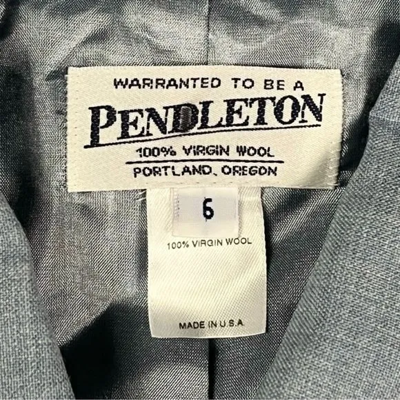 New! Pendleton 100% Wool Blazer Womens 6 Worsted Suit Professional Office Attire