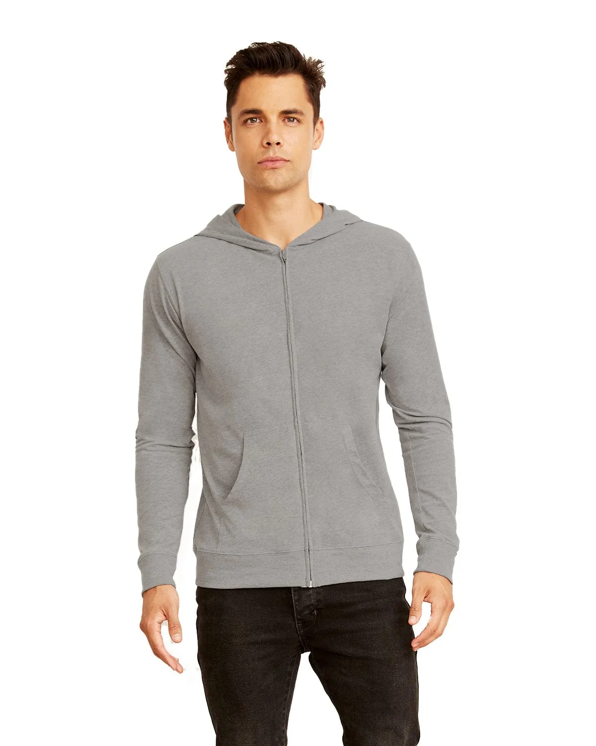 Next Level Unisex Sueded Full-Zip Hoodie