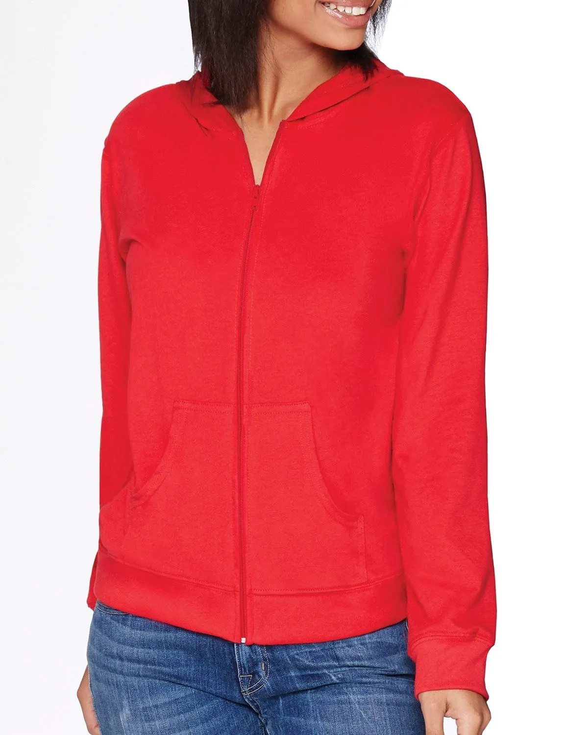 Next Level Unisex Sueded Full-Zip Hoodie