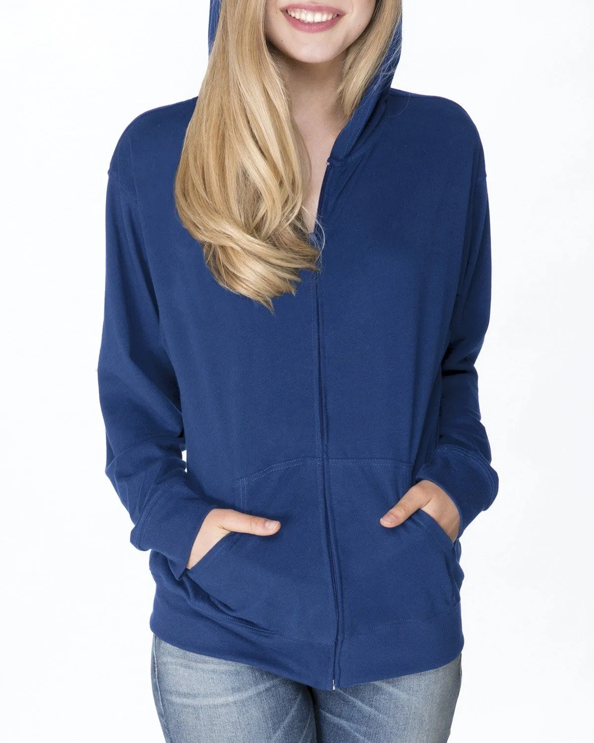 Next Level Unisex Sueded Full-Zip Hoodie