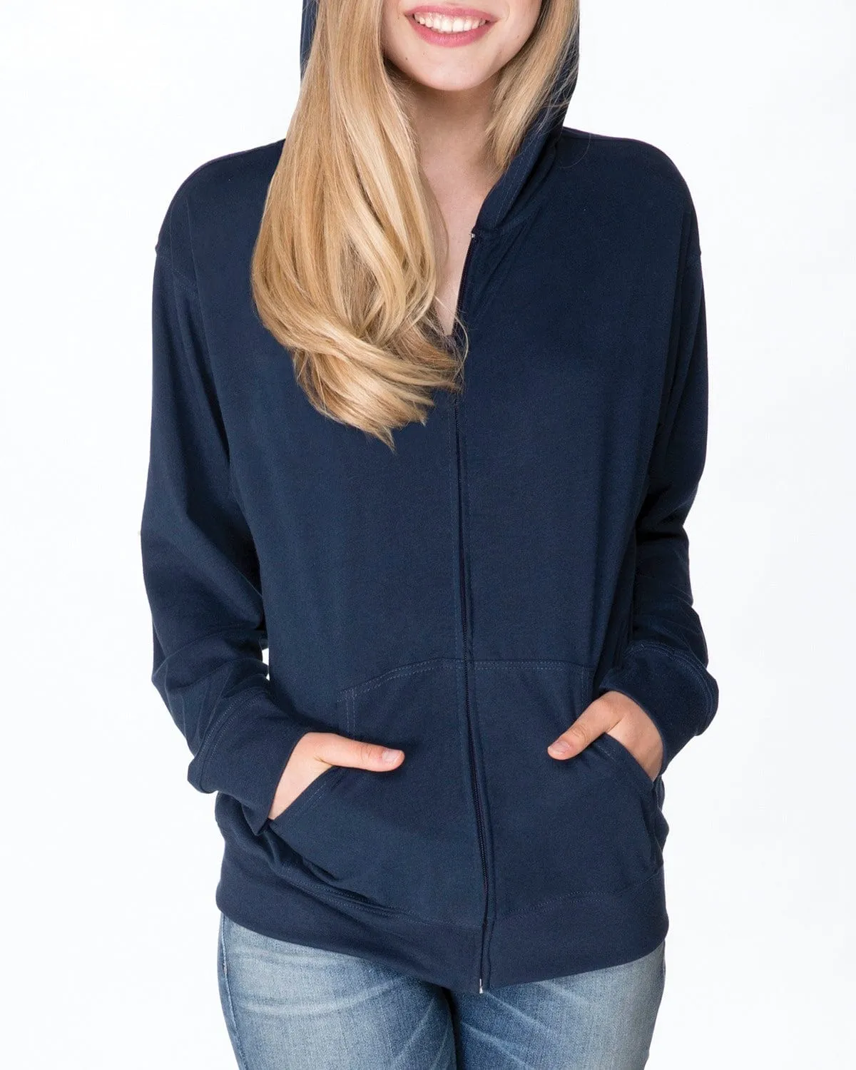 Next Level Unisex Sueded Full-Zip Hoodie